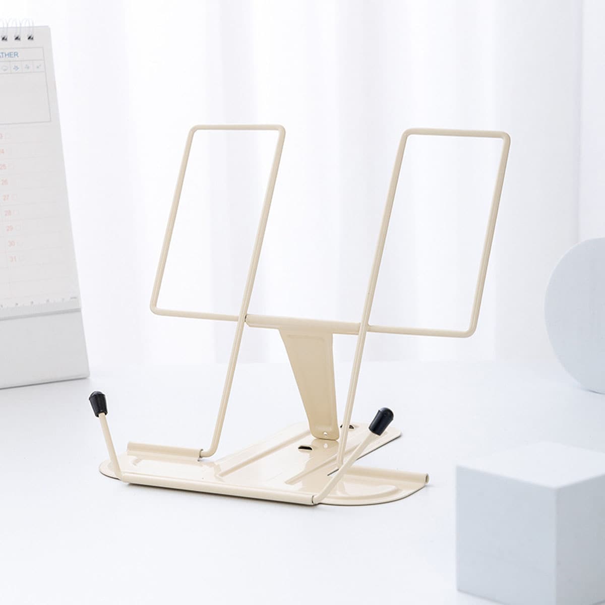 Music Stand Folding - 1 eenvoudige metalen leesstandaard, opvouwbare draagbare