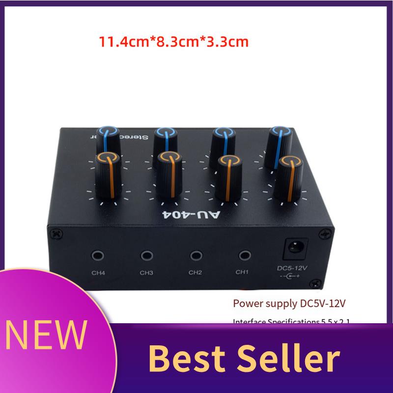 Audio Without Music - M07K-AU-404 Stereogeluid Vier mixer met meerdere
