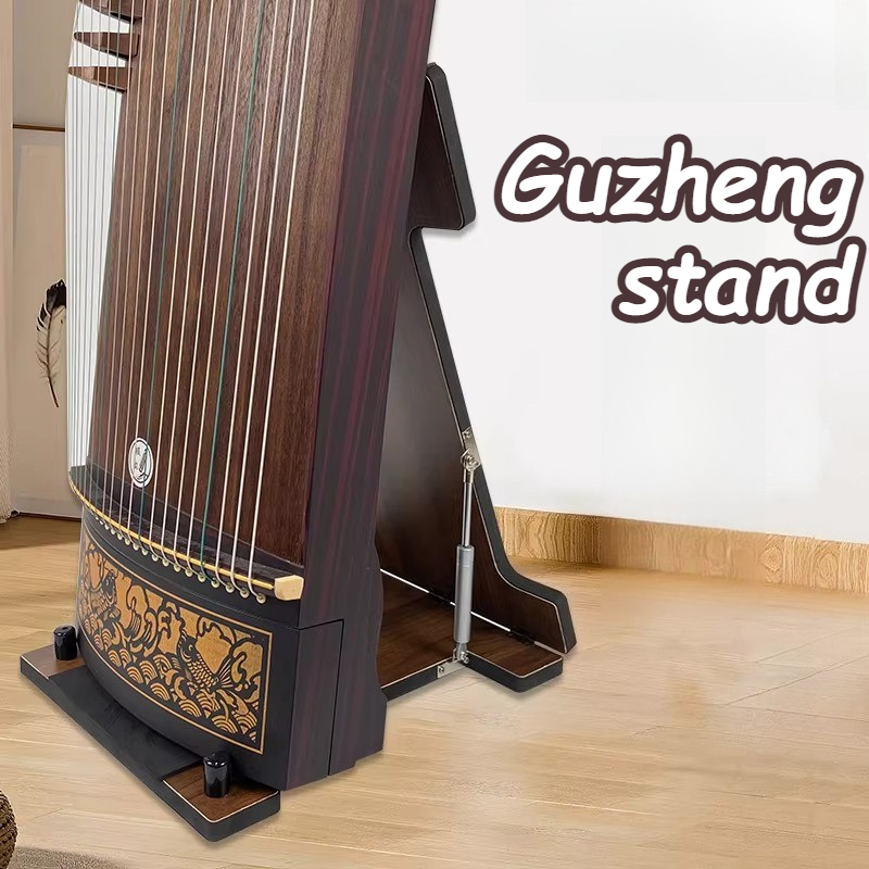 Music Stand Folding - Opvouwbaar Guzheng-opbergrek Antislipontwerp Duurzaam Guzheng-specifieke verticale
