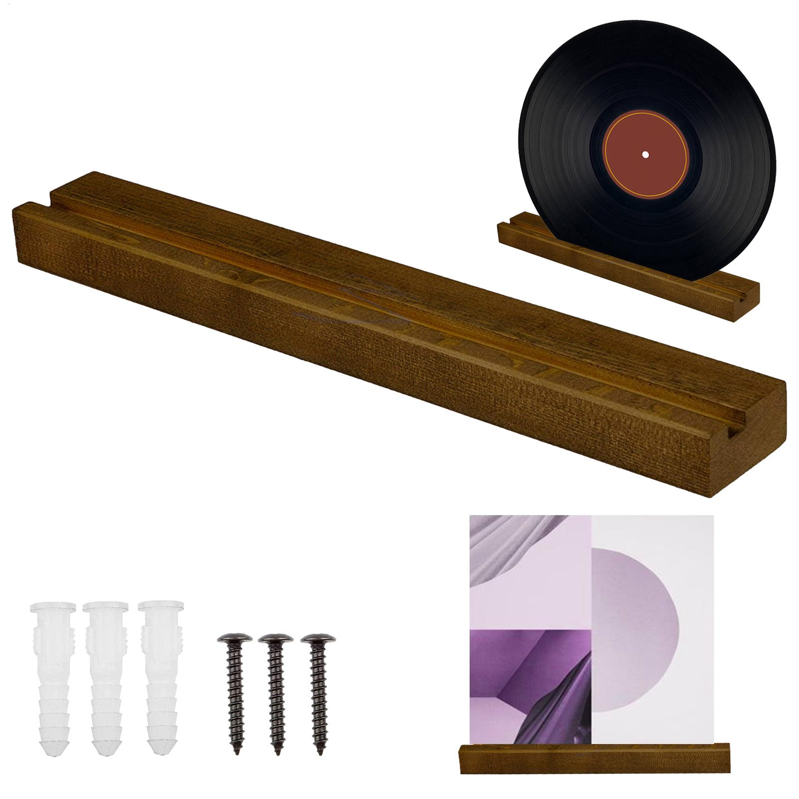 Music Stand Folding - Wandplank voor platen, houten vinylplatenrek, wandmontage,