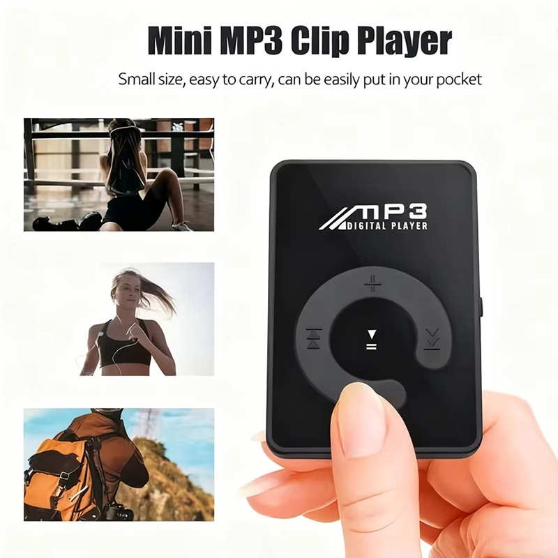 Audio Music App - Draagbare Mini Clip MP3-speler Muziekmedia Ondersteunt