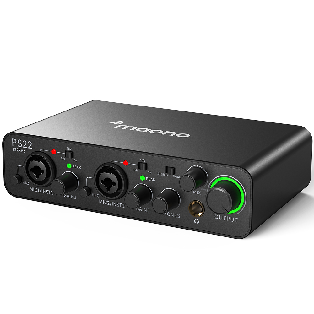 Audio Music Software - MAONO PS22 Professionele Audio Interfaces Mixers
