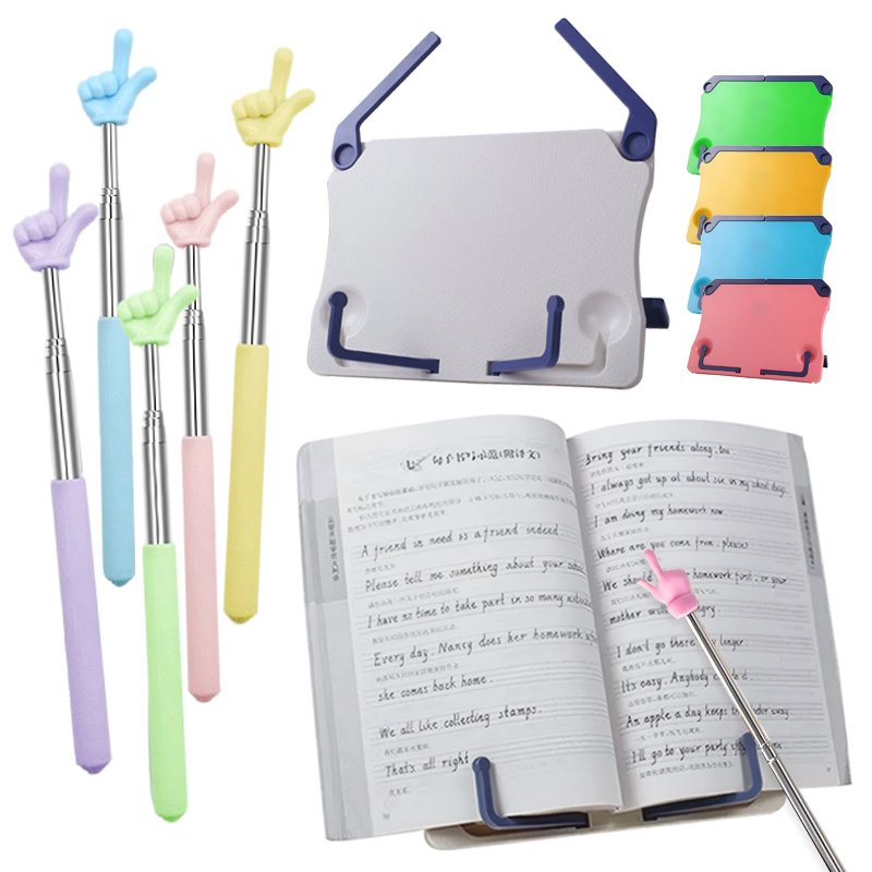 Music Stand Folding - Draagbare leesstandaard Boekenstandaard, muziekstandaard, vingervorm Mini