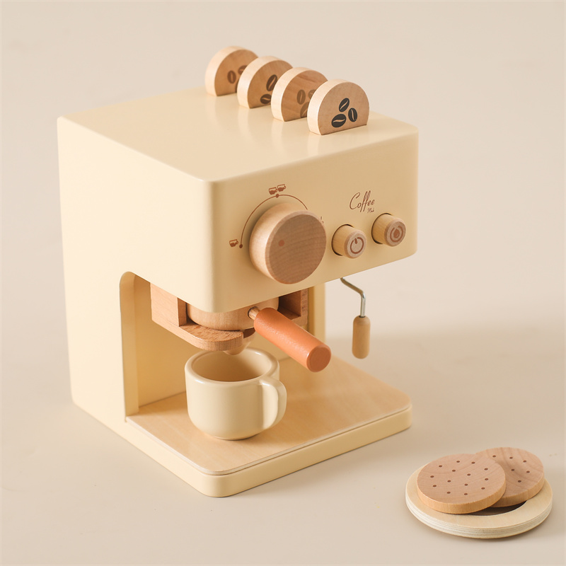 Audio Music Maker - Kinderen Houten Montessori Speelgoedset Kinderen Koffiezetapparaat