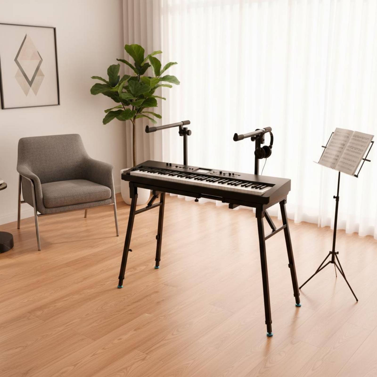 Opvouwbare toetsenbordstandaar - Music Stand Folding recensie en prijs