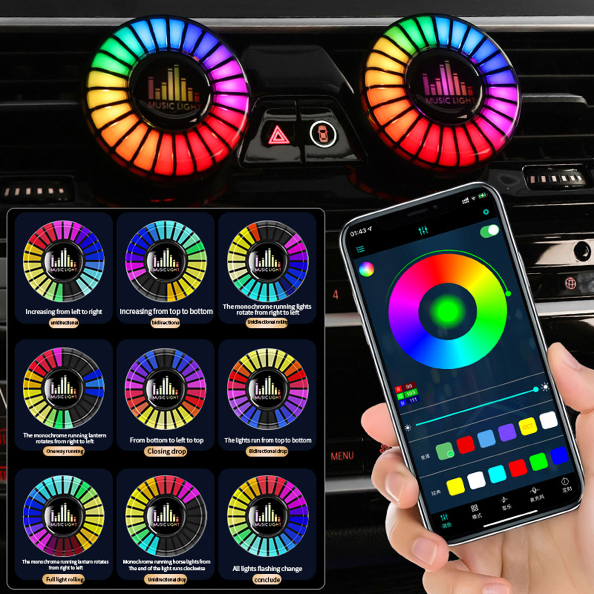 Auto Muziek Ritme Lamp Auto Lu - Audio Music App recensie en prijs