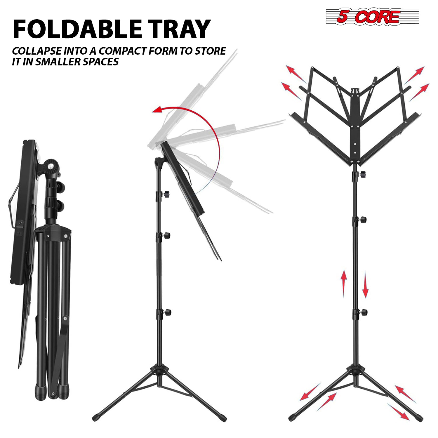 5 Core Muziekstandaard voor bl - Music Stand Folding recensie en prijs