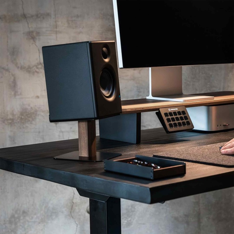Zwart Walnoot Luidsprekerstand - Music Stand Folding recensie en prijs
