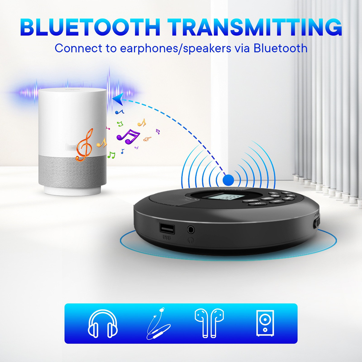 Draagbare CD Disc Machine MP3  - Audio Music Mp3 Songs recensie en prijs