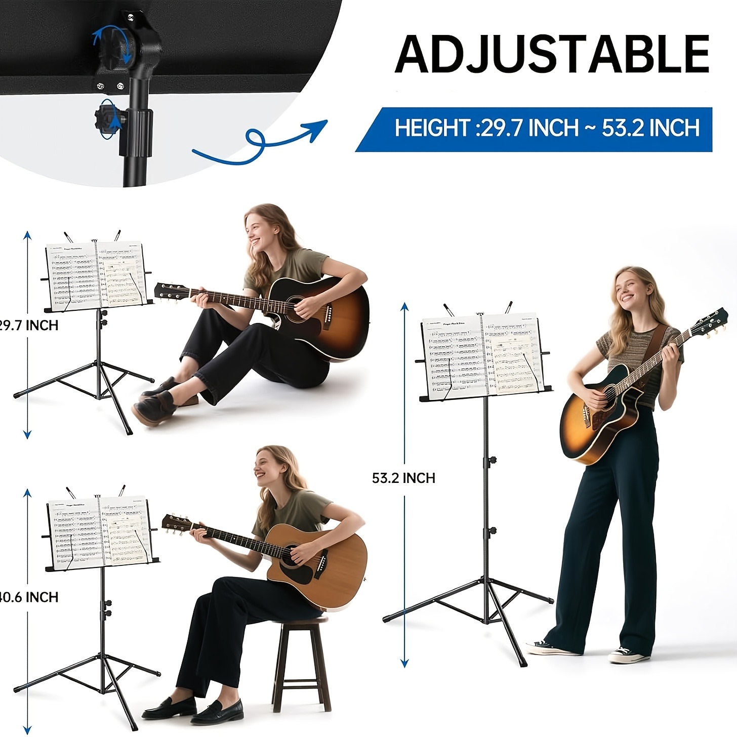 2-in-1 opvouwbare en draagbare - Music Stand Folding recensie en prijs