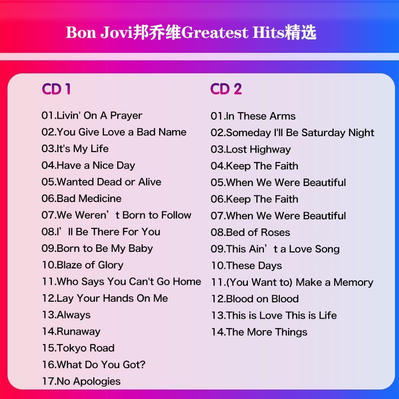 Bon Jovi Greatest Hits Collect - Audio Music To Lyrics recensie en prijs