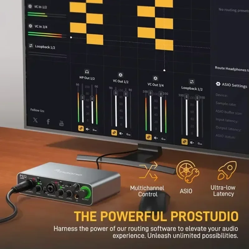 Op voorraad MAONO PS22 Profess - Audio Music Software recensie en prijs
