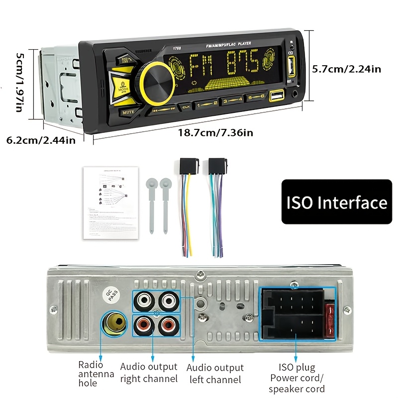 1DIN In-Dash FM autoradio ster - Audio Without Music recensie en prijs