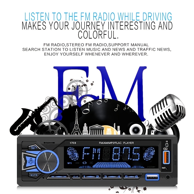 1DIN In-Dash FM autoradio ster - Audio Without Music recensie en prijs